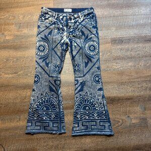 Women's Free People Bleached jeans Sz 31 Boho Fesitval Jeans